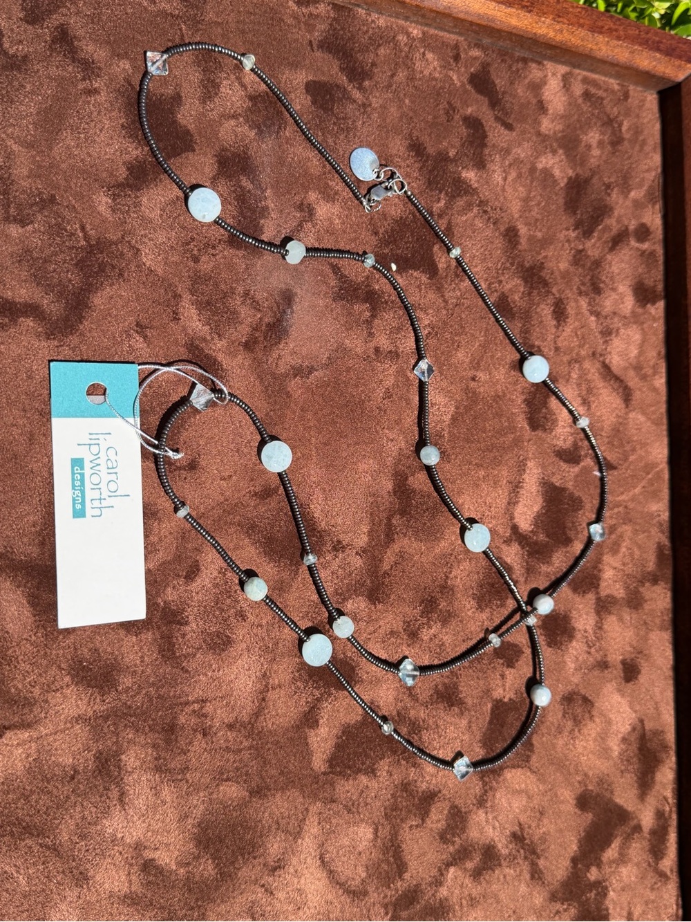 Carol Lipworth long layering wrap necklace